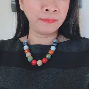semi-precious stone customized necklace